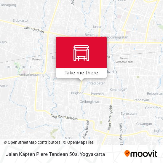 Jalan Kapten Piere Tendean 50a map