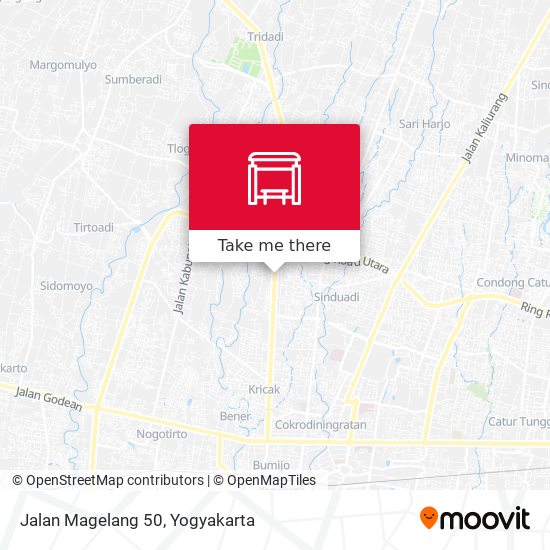 Jalan Magelang 50 map