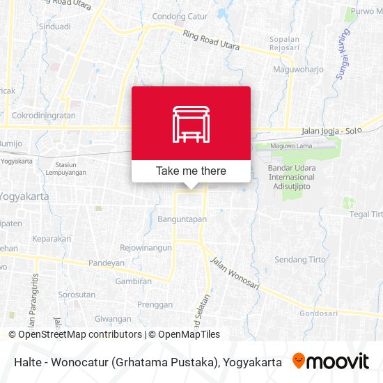 Halte - Wonocatur (Grhatama Pustaka) map