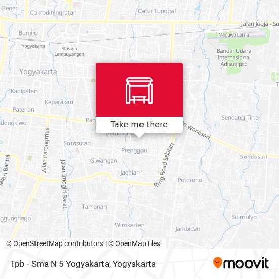 Tpb - Sma N 5 Yogyakarta map