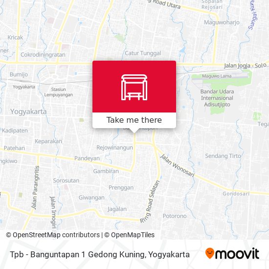 Tpb - Banguntapan 1 Gedong Kuning map