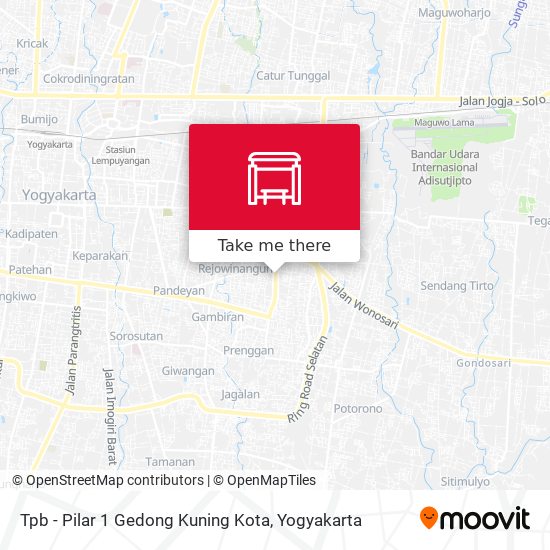 Tpb - Pilar 1 Gedong Kuning Kota map