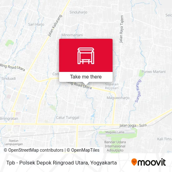 Tpb - Polsek Depok Ringroad Utara map