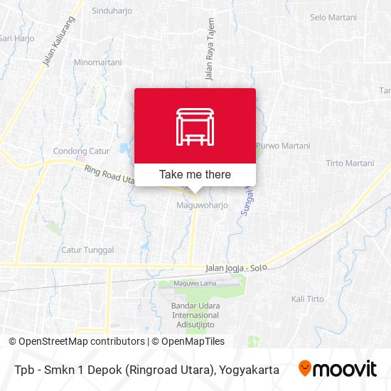 Tpb - Smkn 1 Depok (Ringroad Utara) map