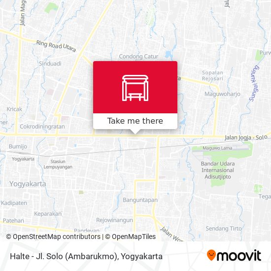 Halte - Jl. Solo (Ambarukmo) map