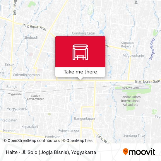 Halte - Jl. Solo (Jogja Bisnis) map