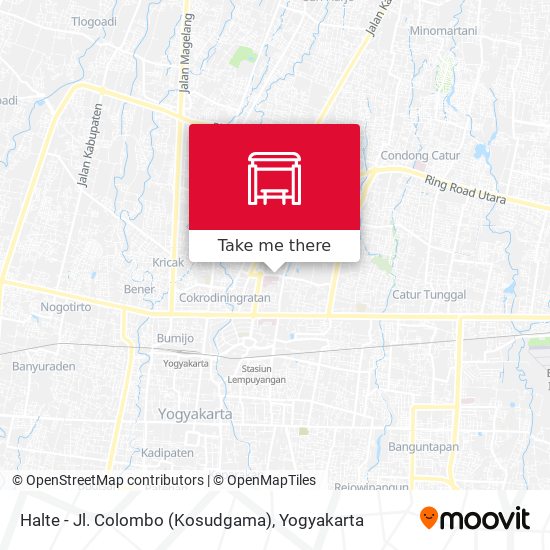 Halte - Jl. Colombo (Kosudgama) map