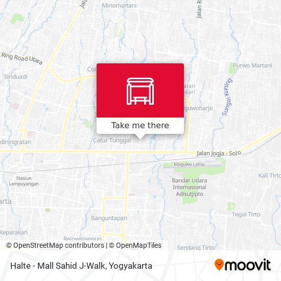 Halte - Mall Sahid J-Walk map