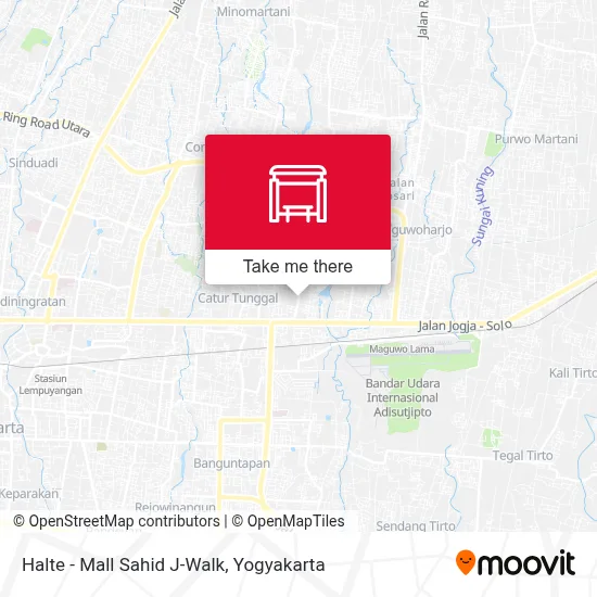 Halte - Mall Sahid J-Walk map