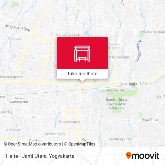 Halte - Janti Utara map