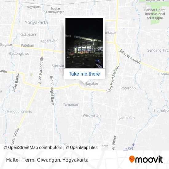 Halte - Term. Giwangan map