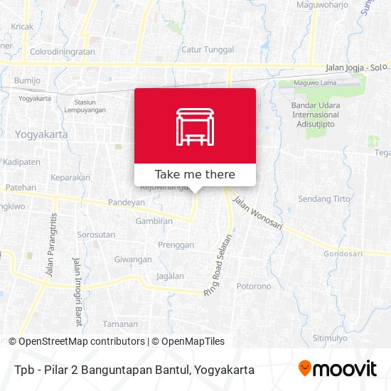 Tpb - Pilar 2 Banguntapan Bantul map