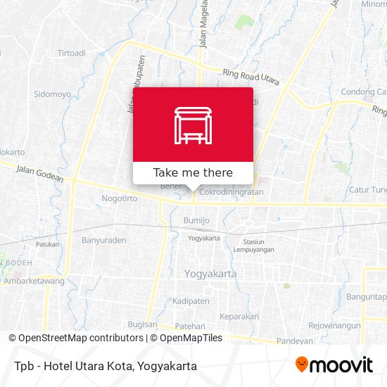 Tpb - Hotel Utara Kota map