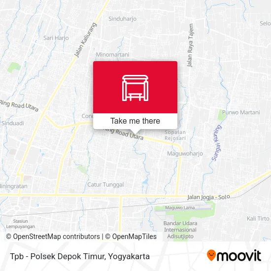 Tpb - Polsek Depok Timur map