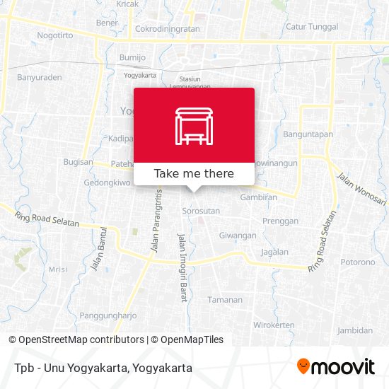 Tpb - Unu Yogyakarta map