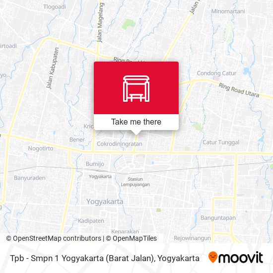 Tpb - Smpn 1 Yogyakarta (Barat Jalan) map