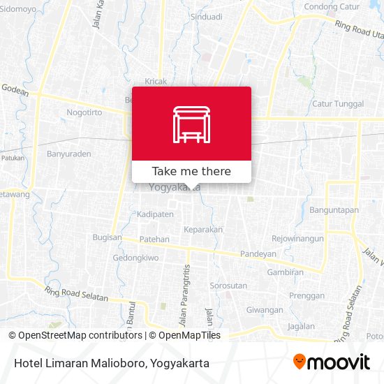 Hotel Limaran Malioboro map