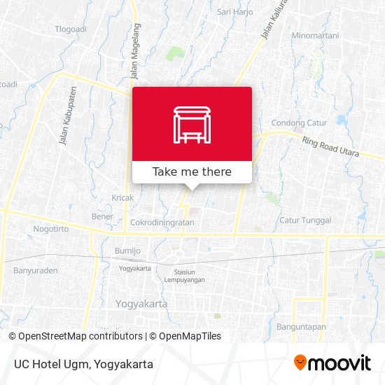 UC Hotel Ugm map