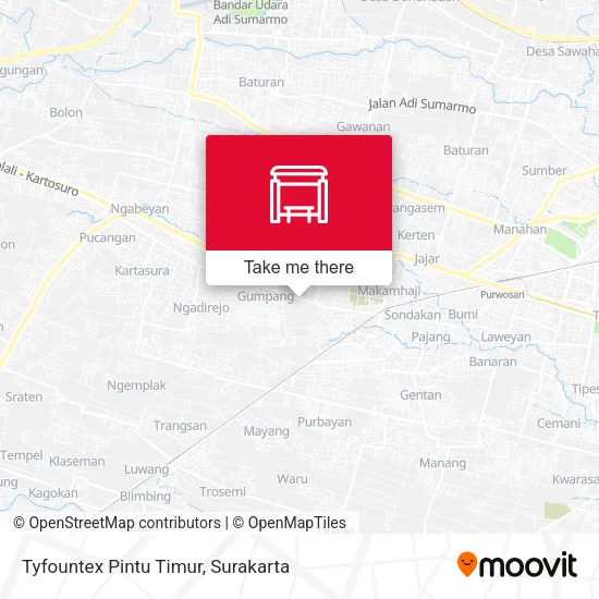 Tyfountex Pintu Timur map