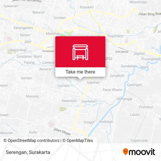 Serengan map