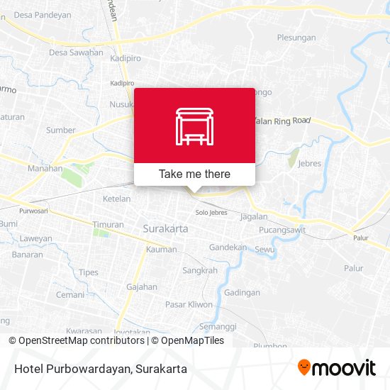 Hotel Purbowardayan map