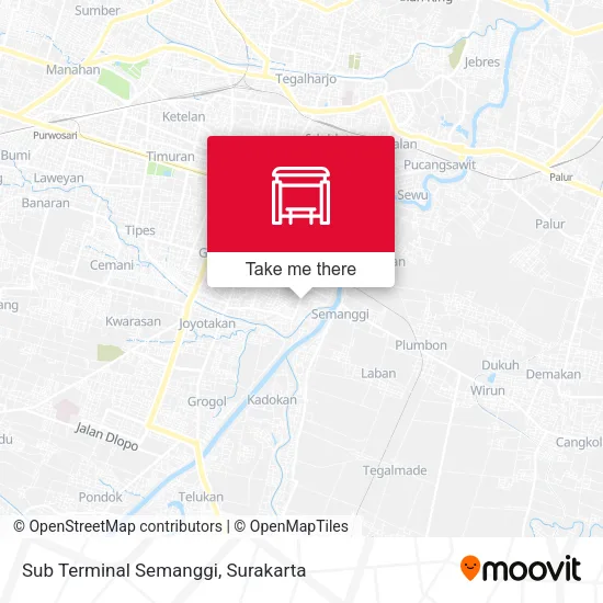 Sub Terminal Semanggi map