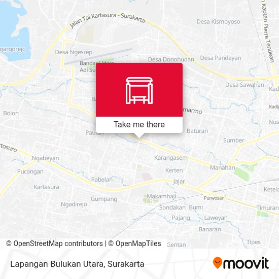 Lapangan Bulukan Utara map