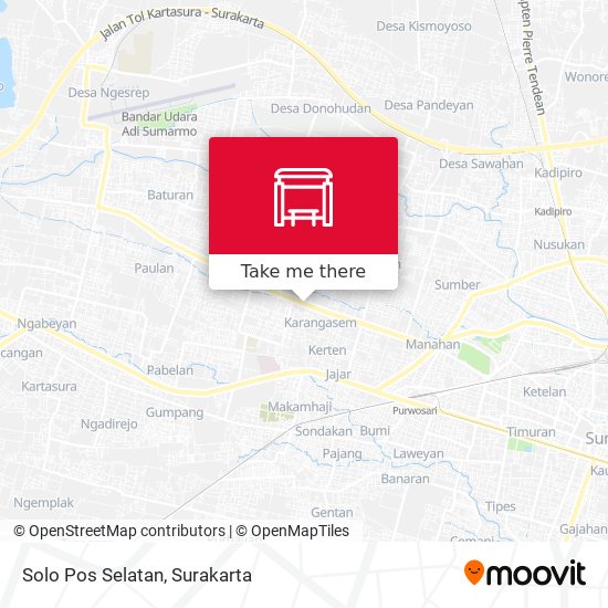 Solo Pos Selatan map