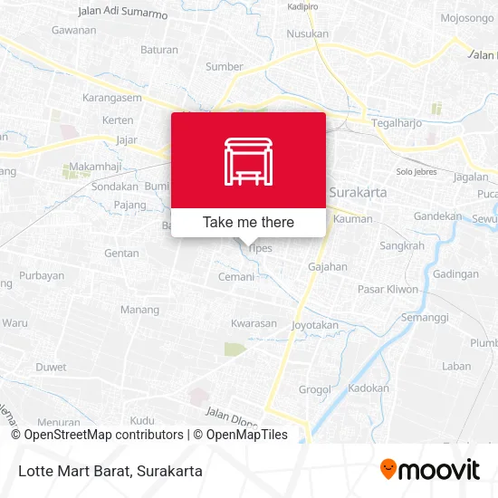 Lotte Mart Barat map