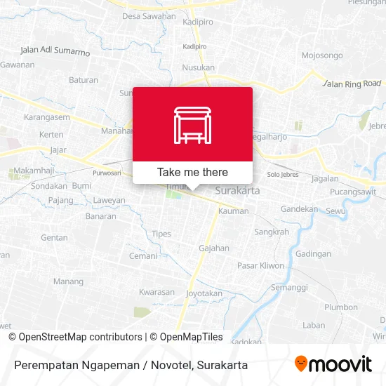 Perempatan Ngapeman / Novotel map