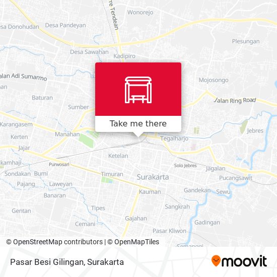 Pasar Besi Gilingan map