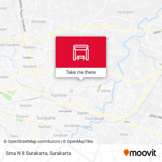 Sma N 8 Surakarta map