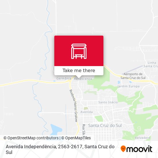 Mapa Avenida Independência, 2563-2617