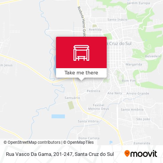 Mapa Rua Vasco Da Gama, 201-247