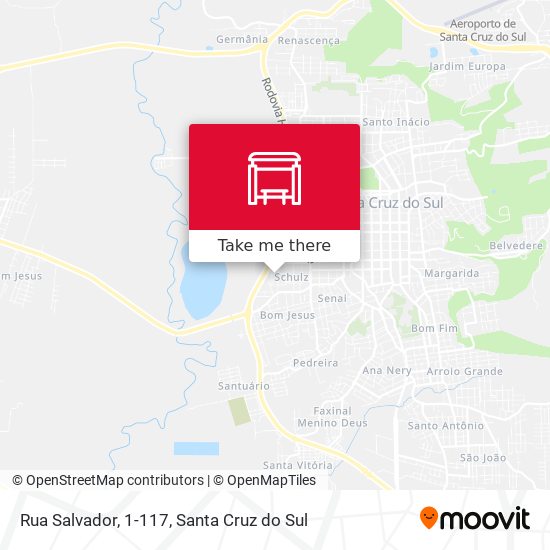 Mapa Rua Salvador, 1-117