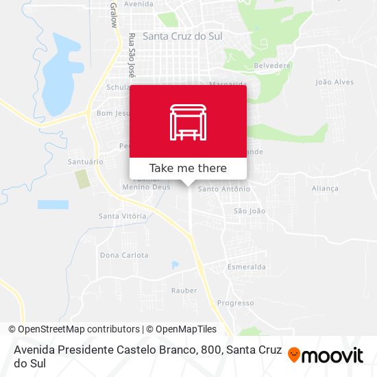 Mapa Avenida Presidente Castelo Branco, 800