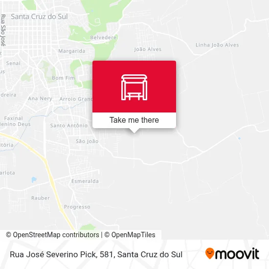 Rua José Severino Pick, 581 map
