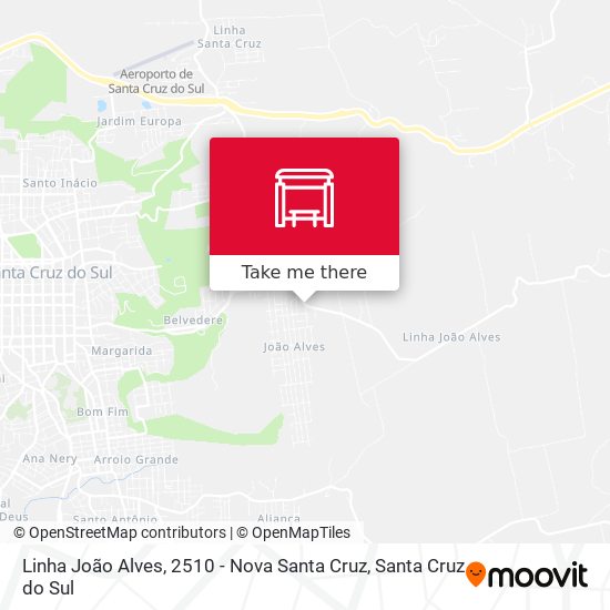 Mapa Linha João Alves, 2510 - Nova Santa Cruz