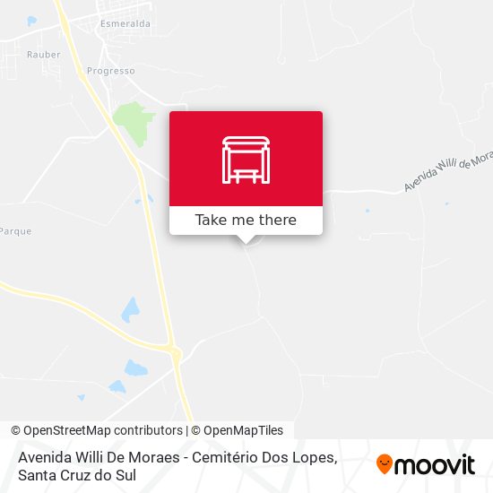 Avenida Willi De Moraes - Cemitério Dos Lopes map