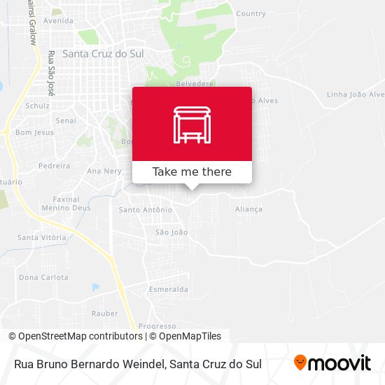 Mapa Rua Bruno Bernardo Weindel