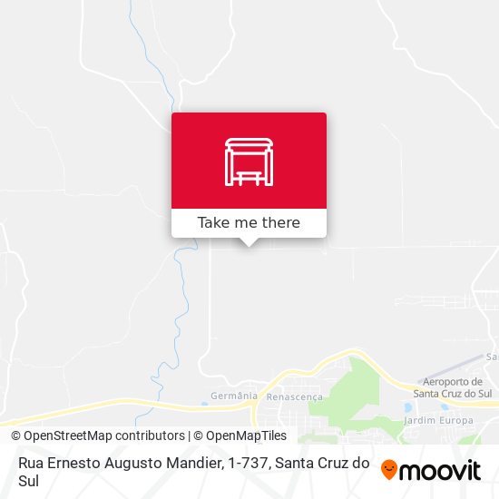 Mapa Rua Ernesto Augusto Mandier, 1-737