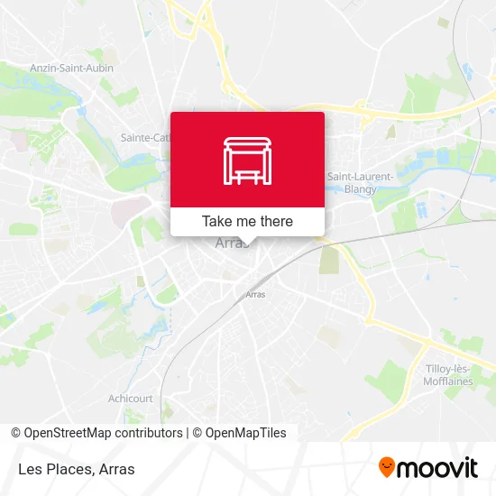 Les Places map