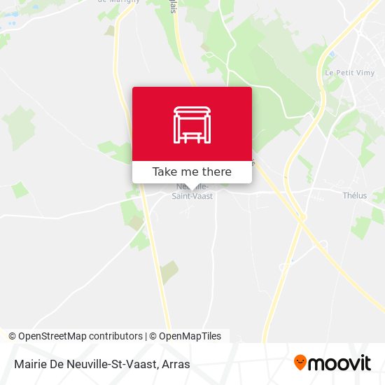 Mairie De Neuville-St-Vaast map