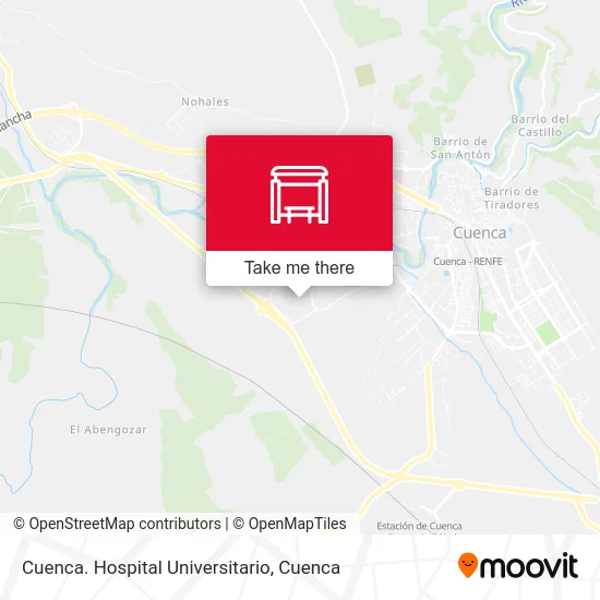 Cuenca. Hospital Universitario map