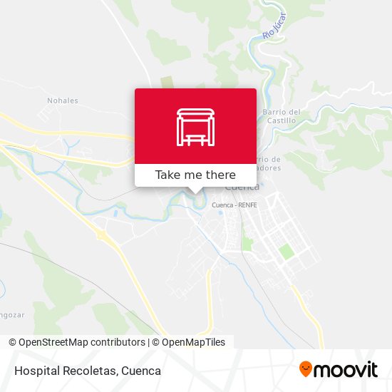 Hospital Recoletas map