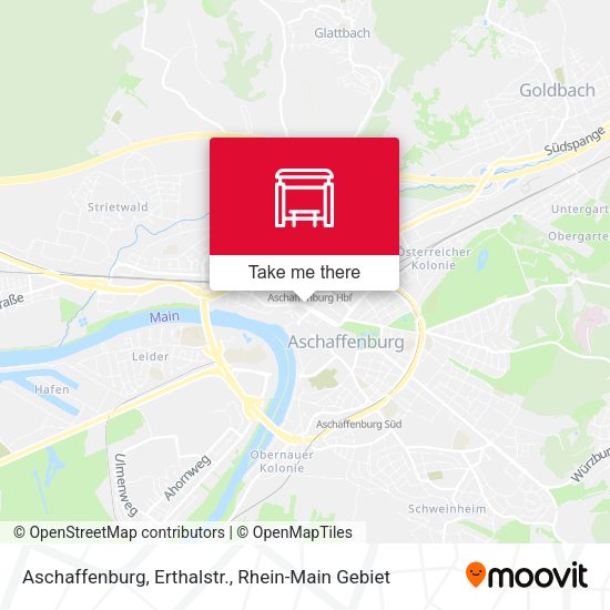Карта Aschaffenburg, Erthalstr.