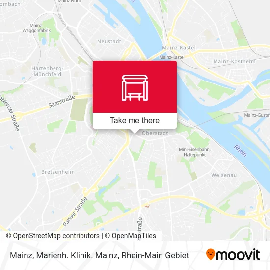 Карта Mainz, Marienh. Klinik. Mainz