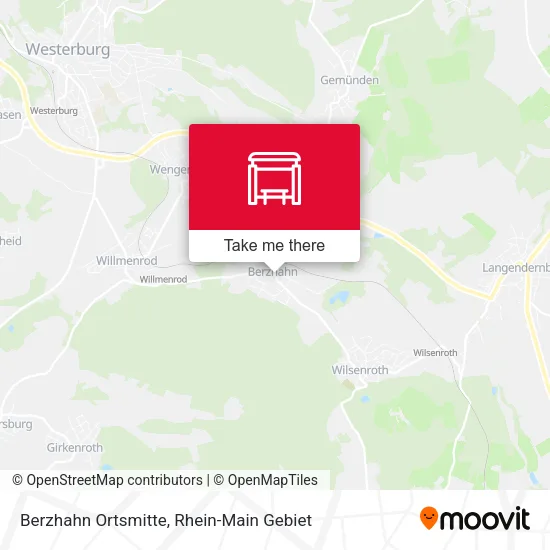 Карта Berzhahn Ortsmitte