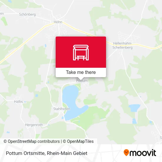 Pottum Ortsmitte map