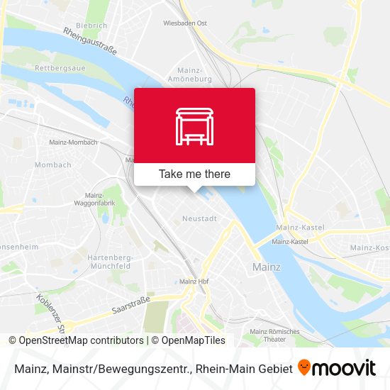 Карта Mainz, Mainstr/Bewegungszentr.